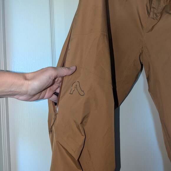 Tan Flylow Fae Insulated Snowboard Ski low rise Snow Pant sz XL 14-16 - Picture 5 of 11